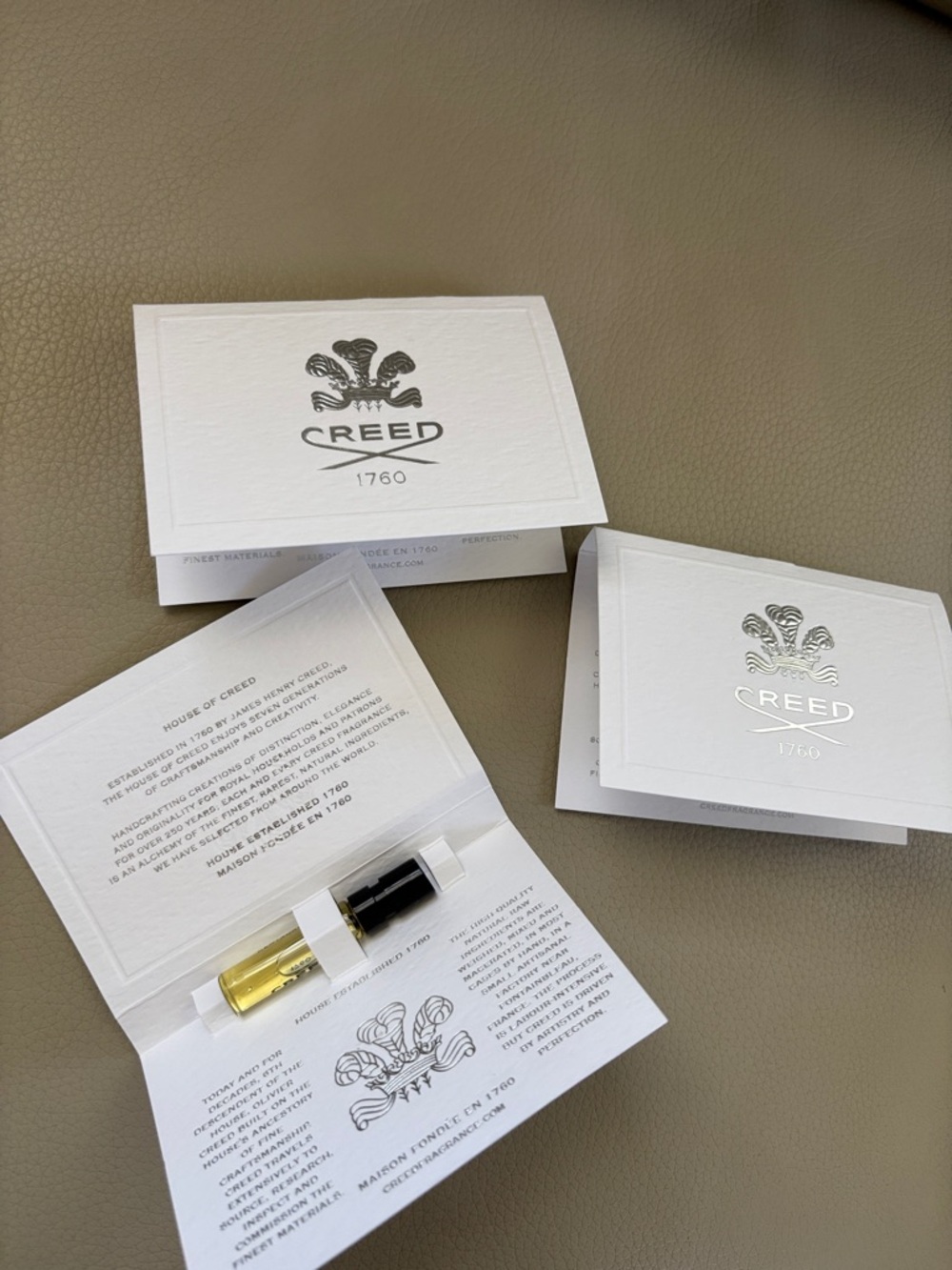 Creed Centaurus eau de parfum ( 3 spray samples ) brand new